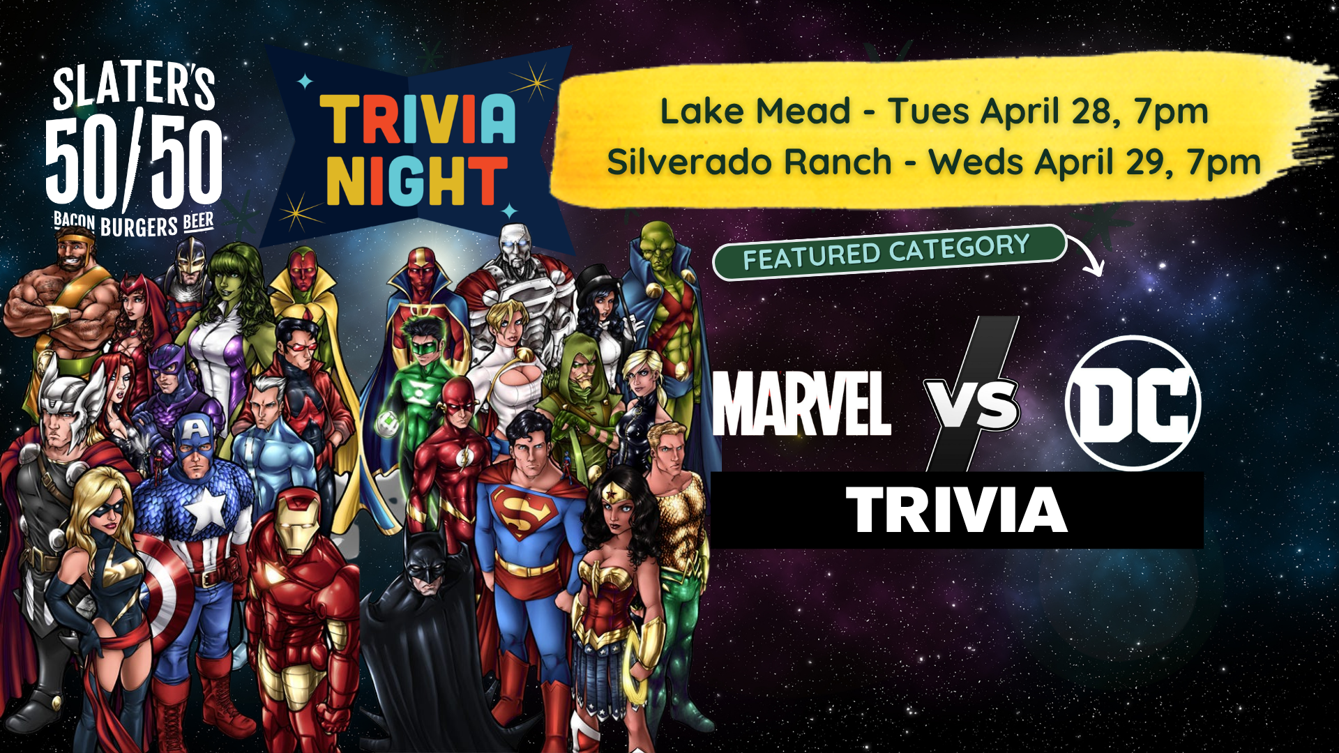Marvel vs. DC Trivia in Las Vegas | April 28–29