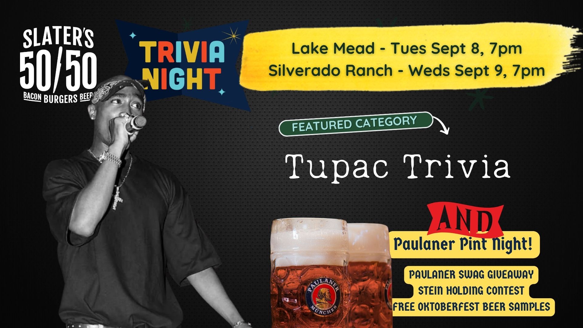 🎤🍺 ALL EYEZ ON TRIVIA: TUPAC TRIVIA + PAULANER! 🍺🎤