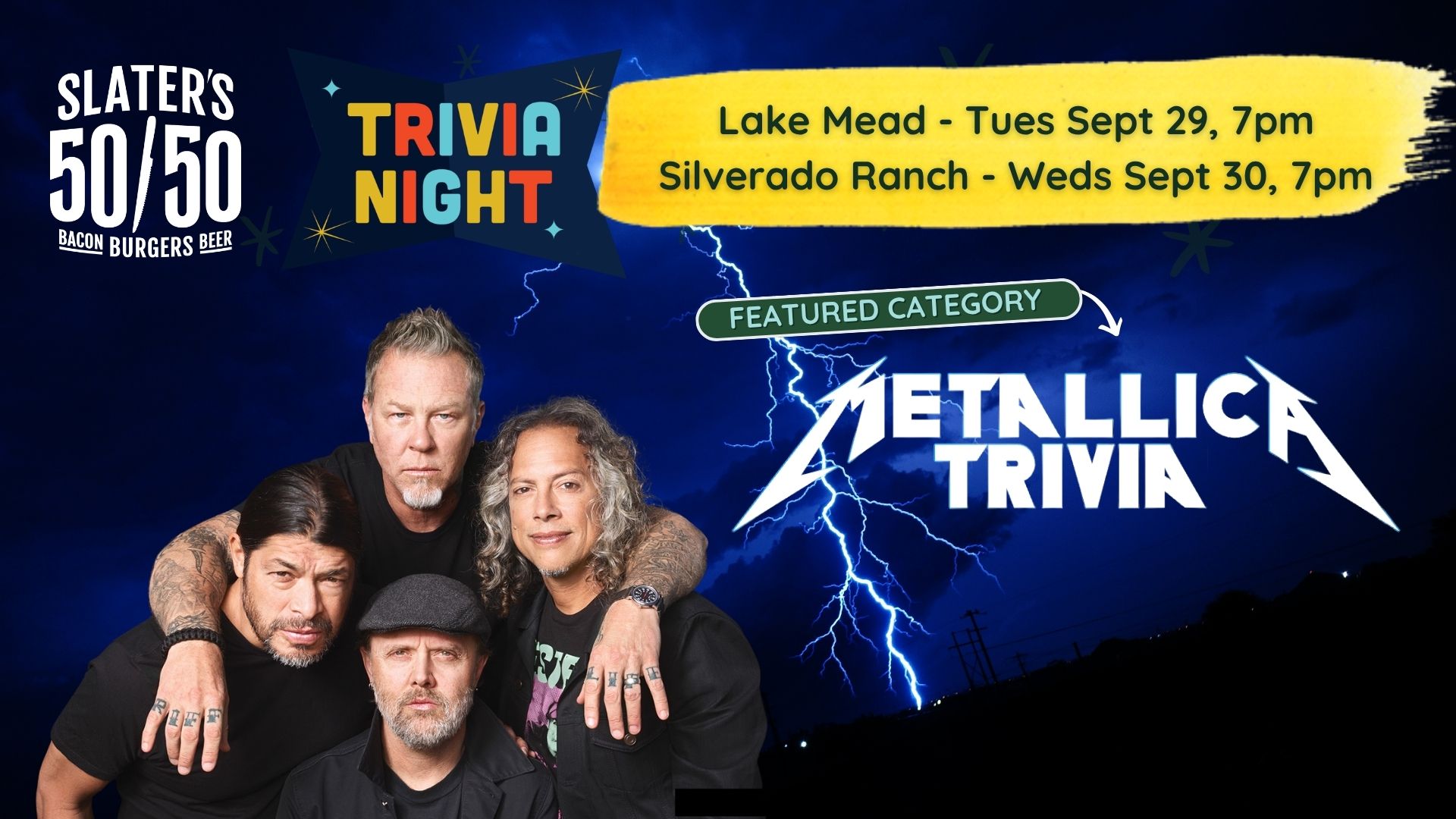 Metallica Trivia Night Las Vegas | Sept. 29 & 30